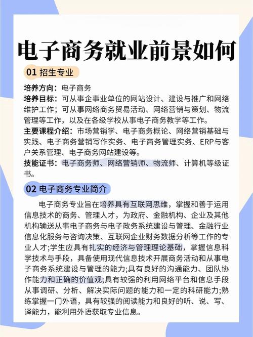 而且目标也很明确,能做网络商务贸易,营销策划,还能搞物流管理,选择